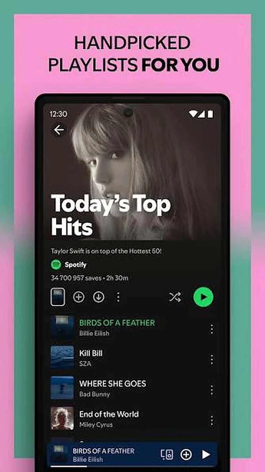 Ad-Free musique expérience Spotify fonctionnalité screenshot