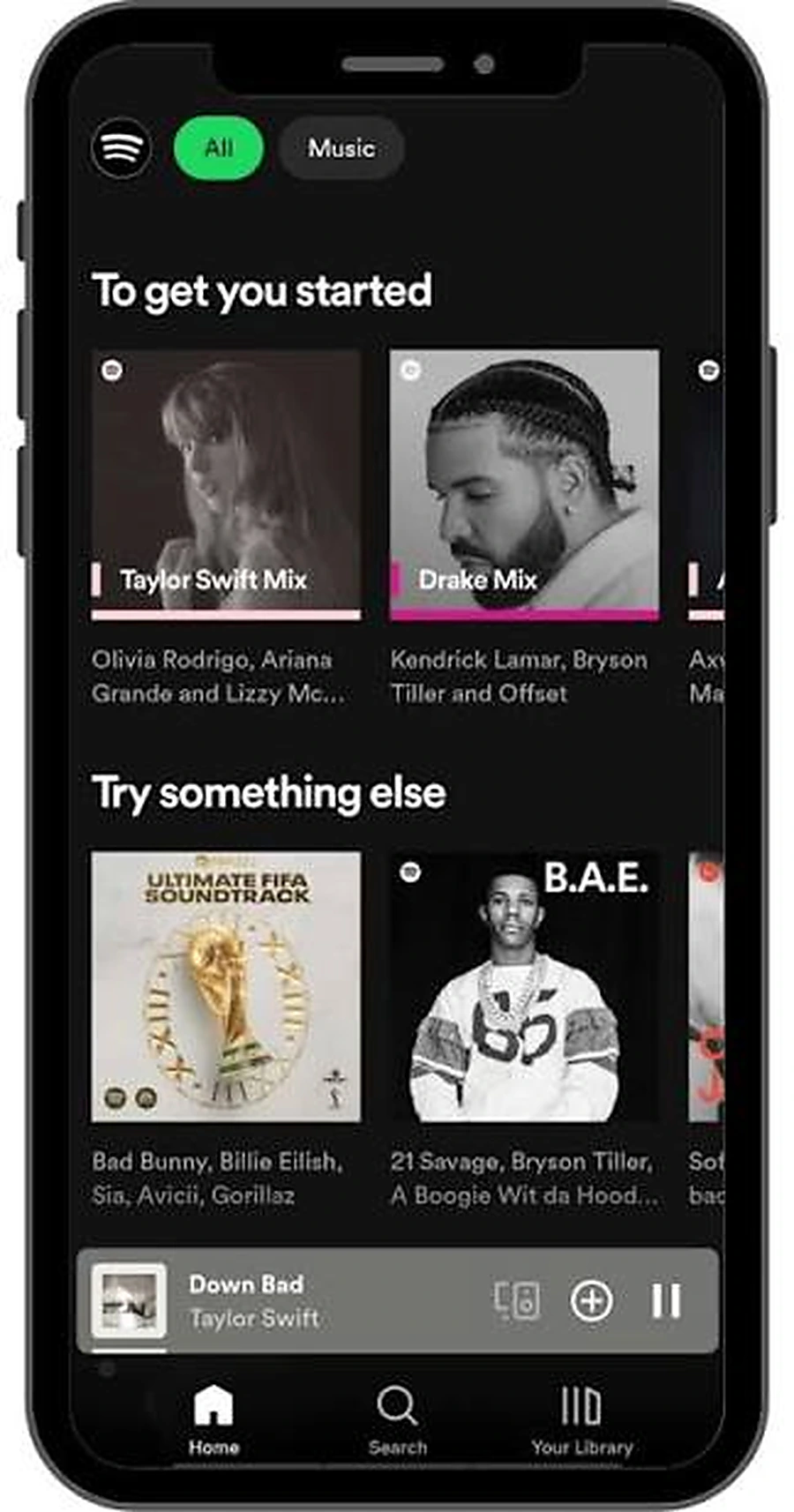 Unlimited Skips Spotify fonctionnalité screenshot