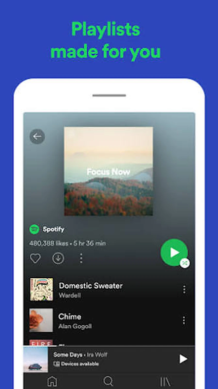 hors ligne Listening Expectations Spotify fonctionnalité screenshot