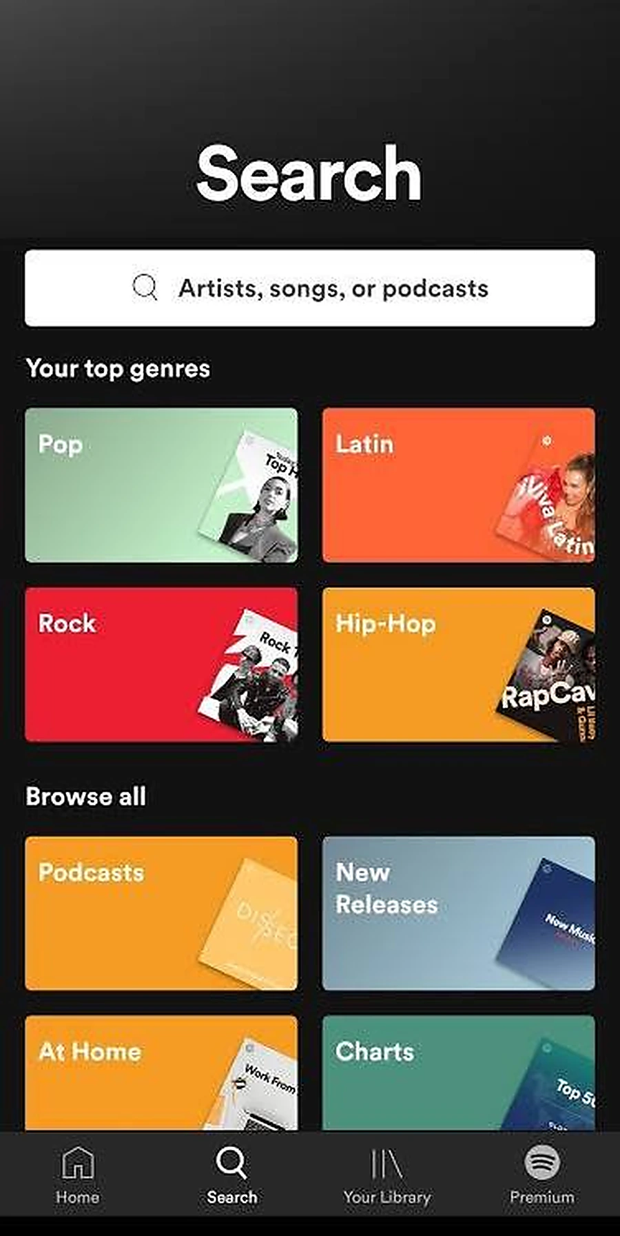 recherche musique Quickly Spotify fonctionnalité screenshot