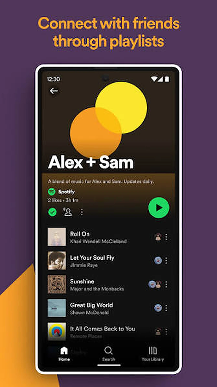 Collaborative Listening Fonctionnalités Spotify fonctionnalité screenshot