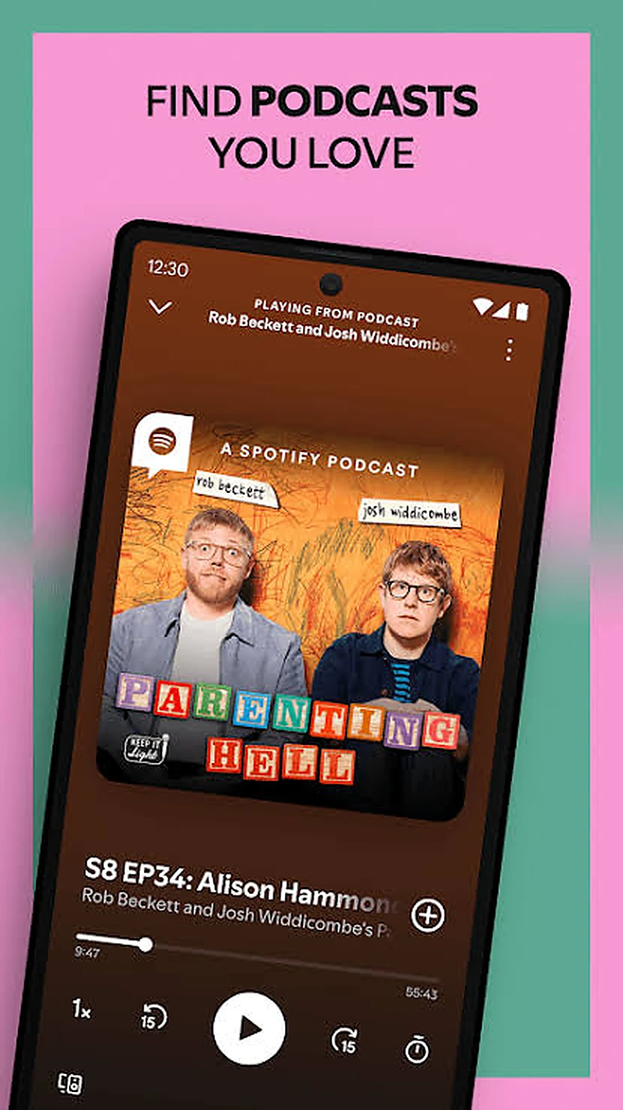 Podcast Streaming Spotify fonctionnalité screenshot
