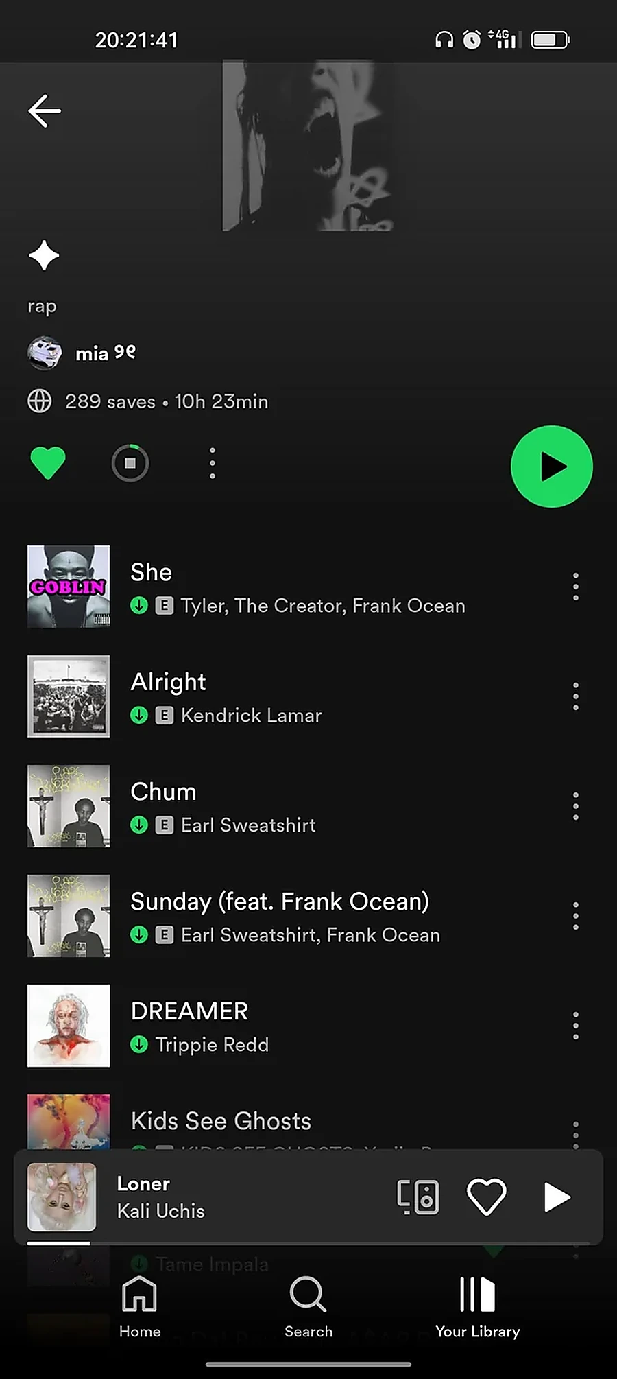 Gapless lecture Spotify fonctionnalité screenshot