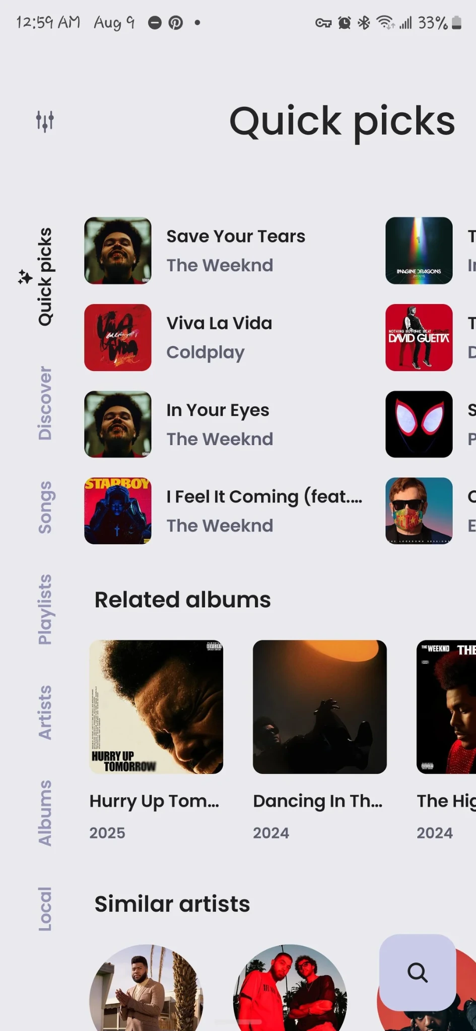 Volume Normalization Spotify fonctionnalité screenshot