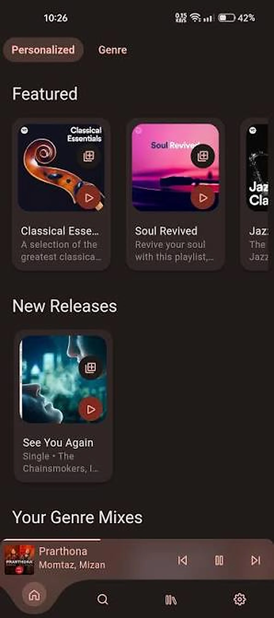 Listening Activity contrôles Spotify fonctionnalité screenshot